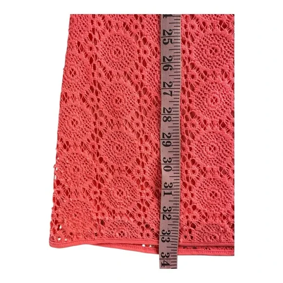 Lilly Pulitzer Lamora Pucker Pink‎ Breakers Lined Size Medium Lace Tunic Dress - Picture 16 of 16